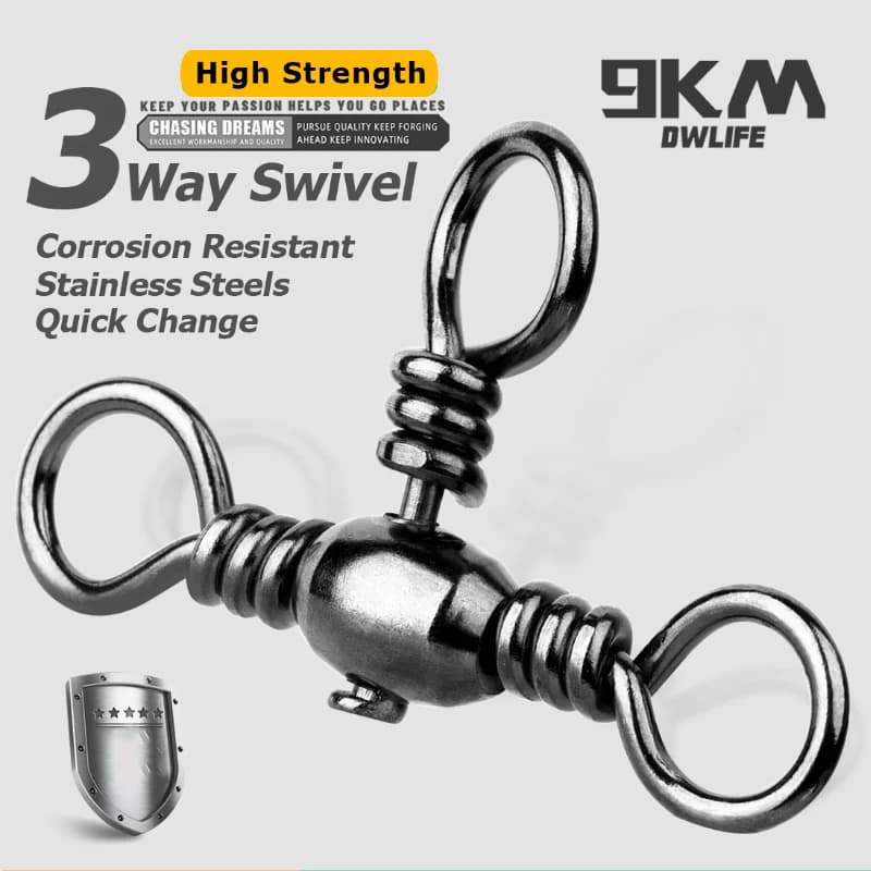 وصلات صيد نحاسية ثلاثية الاتجاه (Crossline Swivels)